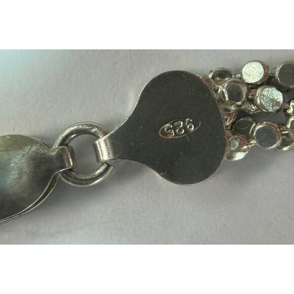 Elegant Milor 5 Strand Sterling Silver 925 Bracelet Small Silver Beads 7" Length - Picture 4 of 10